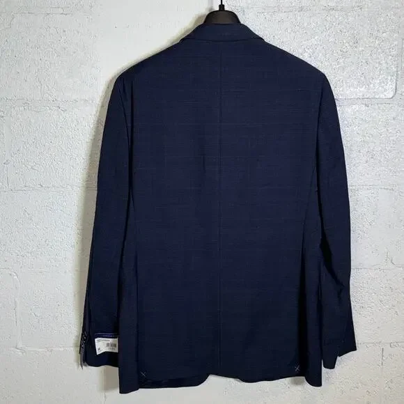 Tommy Hilfiger Men's Modern-Fit Stretch Wool Blend Suit Jacket Blue 42L $450
